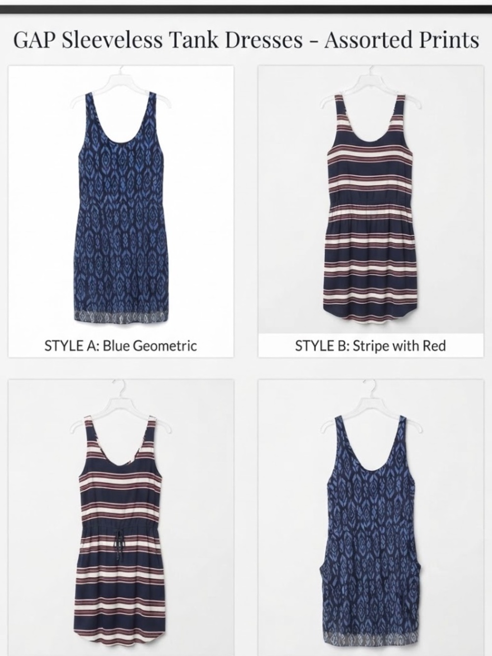 Gap sleeveless tank dress with pockets
